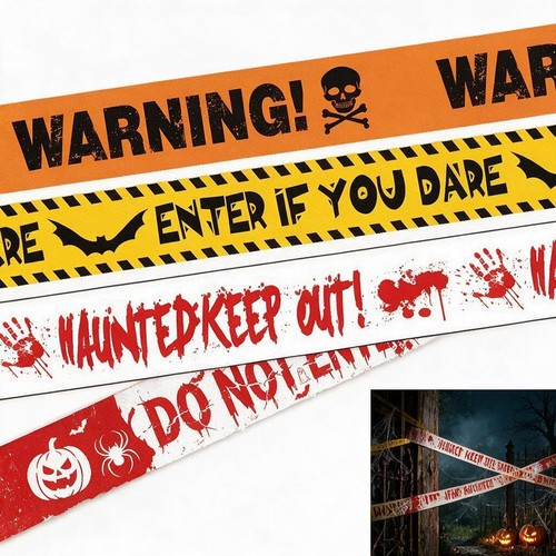 Halloween absperrband polizei - absperrband,