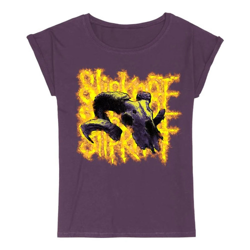 Slipknot shirt damen burning - t-shirt,