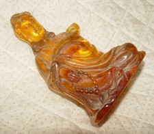 Sammeln alt Guanyin Bodhisattva Statue, Skulpturen, Amber? Bernstein? -Unbekannt