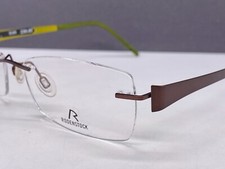 Rodenstock Brille Damen Randlos Braun grün Titan germany  R 2282