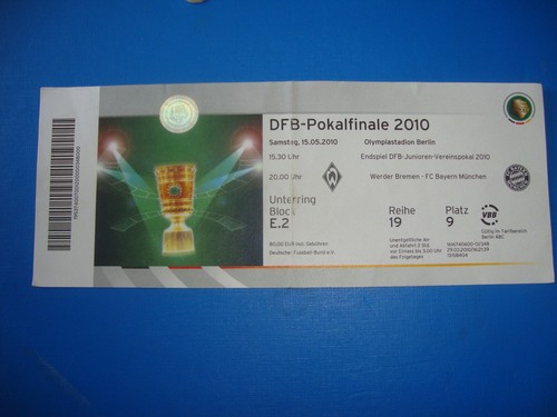 2010 ticket dfb pokalfinale - 2010,