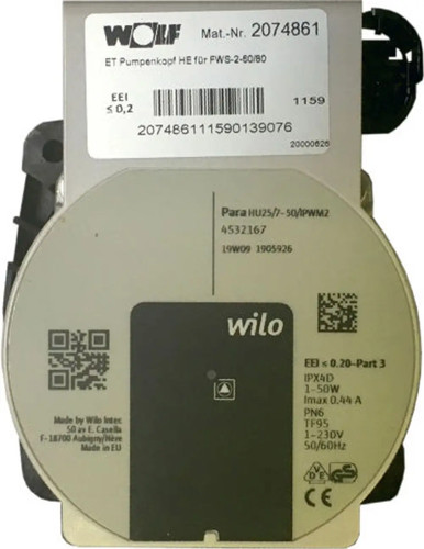 Wolf pumpenkopf hocheffizient - pumpenkopf,