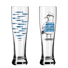 RITZENHOFF Weizenbierglas Weißbierglas BRAUCHZEIT #13 / #14 Set 2 Stück à 646 ml