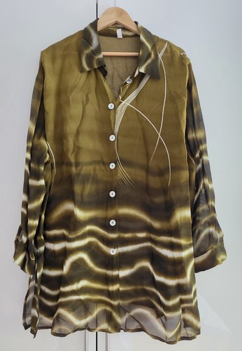 Damen bluse tunika grün gr - grün,