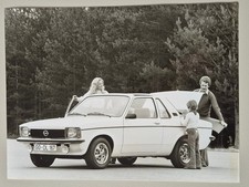 Vintage S/W-Pressefoto Opel Kadett C Aero Cabrio von Baur Stuttgart 05/1977