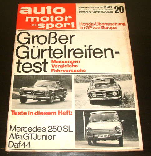 Ams 1967 mercedes 250 - 250, sl