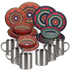 Melamin Geschirrset 6 Personen