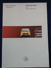 Mercedes-Benz Transporter technische Daten Vito 108D 110D 113 Prospekt 01.1996