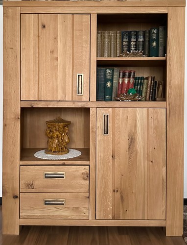Highboard massivholz wildeiche - massivholz,