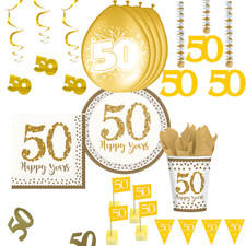 Goldhochzeit Party Dekoration