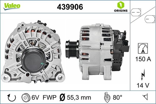 Valeo lichtmaschine 14v - lichtmaschine, 150a