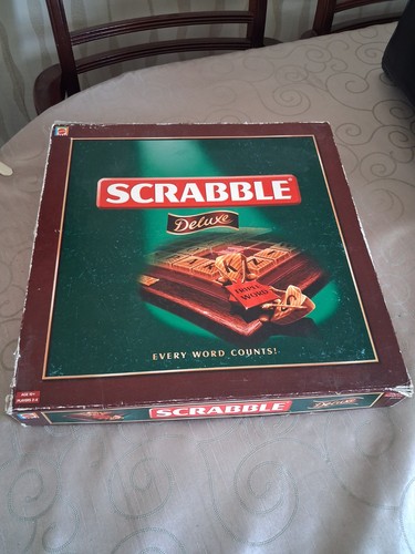 Scrabble deluxe komplett - scrabble,