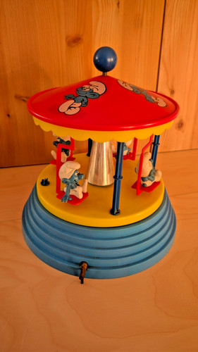 Schlumpf spieluhrkarussell aus - schlumpf,