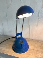 Schreibtischlampe Tischleuchte blau höhenverstellbar