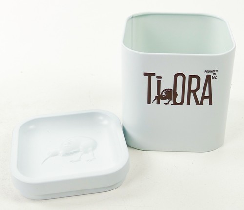 Tiora teedose weiß relief - tiora,