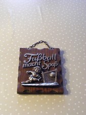 Schilder Tafeln Wandemblem  Wandbild: " Fußball macht Spaß"