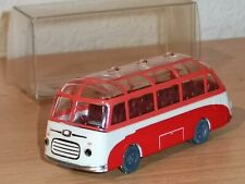 Bayern Modell Kässbohrer Setra S6 in rot-weiß mit Glasdach 1:87 in neutraler Ovp