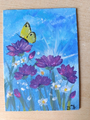 Gouache leinwand - gouache,
