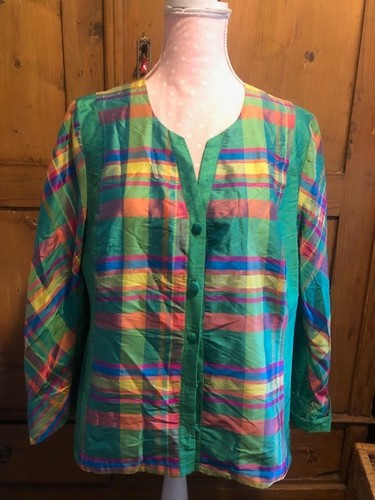 Seiden jacke bluse - , jacke/