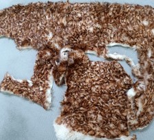 Schöner Vintage Echtfell Tierfell ca. 15cm x 18cm Edelpelz