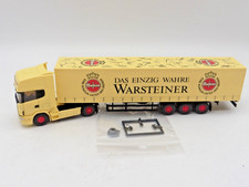 1:87  Wiking  aus Set 3342      Scania  Planen - Sattelzug / Warsteiner