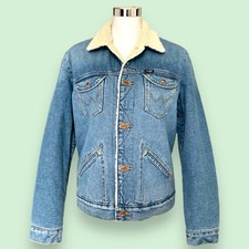 Wrangler Jeansjacke Herren Icons 124MJ Sherpa WRANCH Gr. M Übergangsjacke Jacke