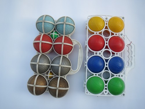 Boccia set kugeln bunt - 2x,
