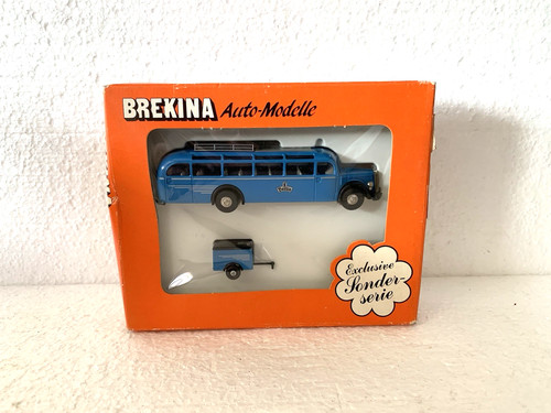 Brekina berlin bus trailer - brekina,