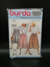 Schnittmuster Burda 6293 Damen Trachten Rock 36 - 50 Vintage NEU