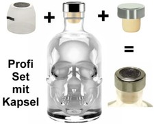 Totenkopf flasche skull - totenkopf, leer
