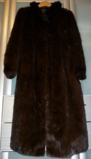 Luxus Nerz Mantel Nerzmantel Dunkelbraun Gr:38-40 Top Zustand