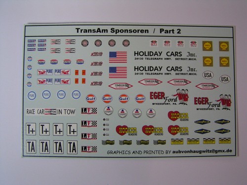 Decals sponsoren transam - decals,