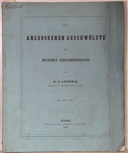 Die angeborenen geschwülste - die,