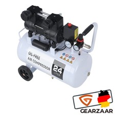 24L Kompressor Silent Ölfrei 10 Bar Kupferwicklung 2800 U/min für Mahlen 69 dB