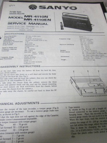 Sanyo radio cassette recorder - radio,