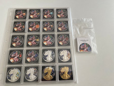 20oz  USA Silber Eagle coloriert