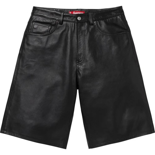 Supreme baggy leather short - supreme,