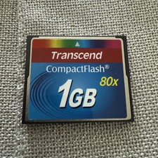 1GB Compact Flash Card 80x ( 1 GB CF Karte ) TRANSCEND gebraucht