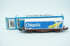 H0 Märklin 4672 Containertragwagen Lgjs Chiquita Container SJ Schweden gebraucht