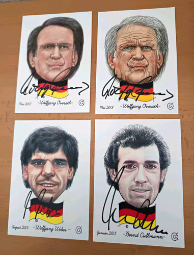 Köln dfb 4xsignierte - köln,