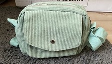 Umhängetasche Kord salbeigrün mintgrün Hand Tasche Cord