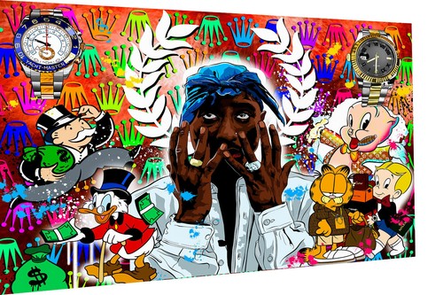 Leinwand bilder 2pac musik - leinwand,