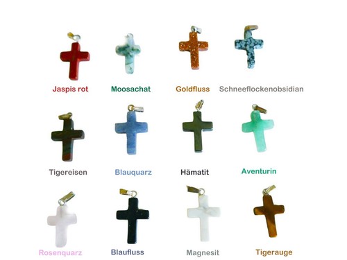 Edelstein kreuz passionskreuz - edelstein,