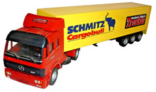 Lion Car Metallmodell 36 Mercedes EPS Sattelauflieger Schmitz Fernfahrer 1:50