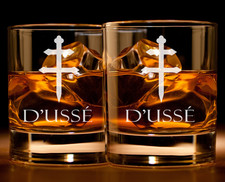 Etched D'USSE Cognac Rocks