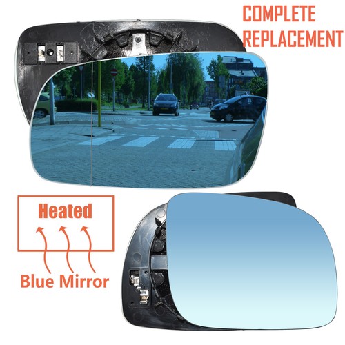 Spiegelglas paar heizbar blau - spiegelglas,