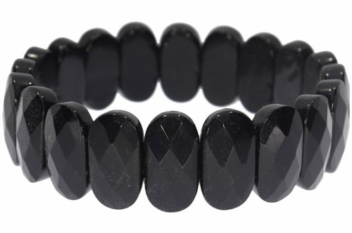 Onyx schwarz facettiert - ,
