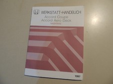 1997 Werkstatthandbuch Nachtrag Honda Accord Coupe CD7 CD9 Aero Deck CE1 CE2