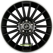 Keskin KT15 Speed matt black lip polish 8.5x19 ET45 - LK5/112 ML66.6 Felge Alu