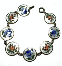 Blumen emaille armband - blumen,